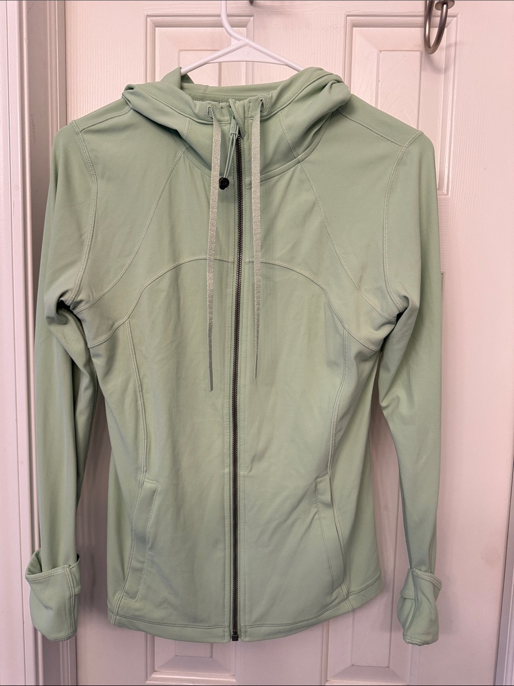 lululemon athletica Mint Green Hooded Zip-Up Jacket